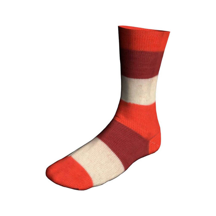 Lang Yarns Twin Soxx 4-Fach - Weltmeistersocken, Farbe 598 Koralle/Burgundy/Creme 1158 Ka bei Lieblingsgarn