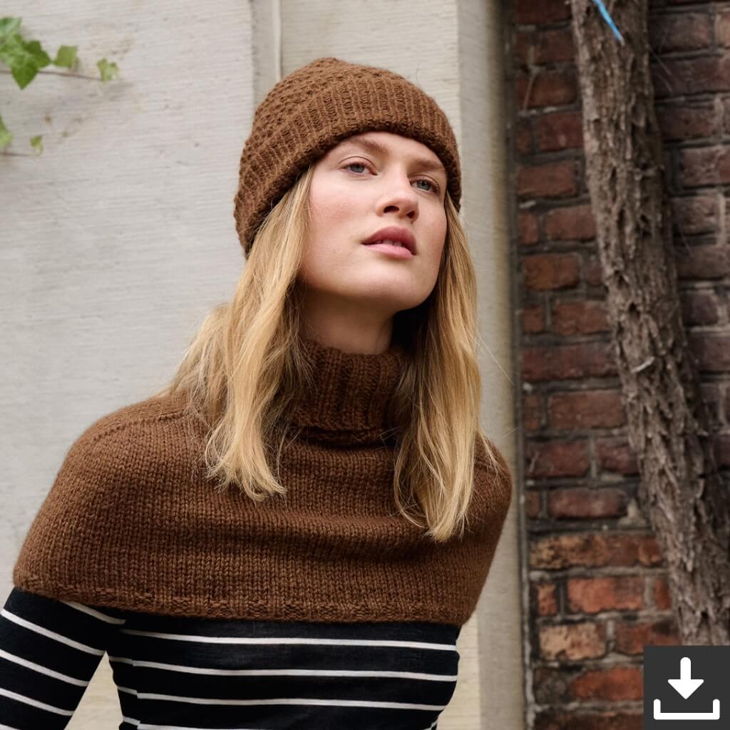 Lana Grossa Pattern Mütze im Perlmuster Strickset - Lana Grossa (PDF) bei bei bei bei bei bei bei bei Lieblingsgarn