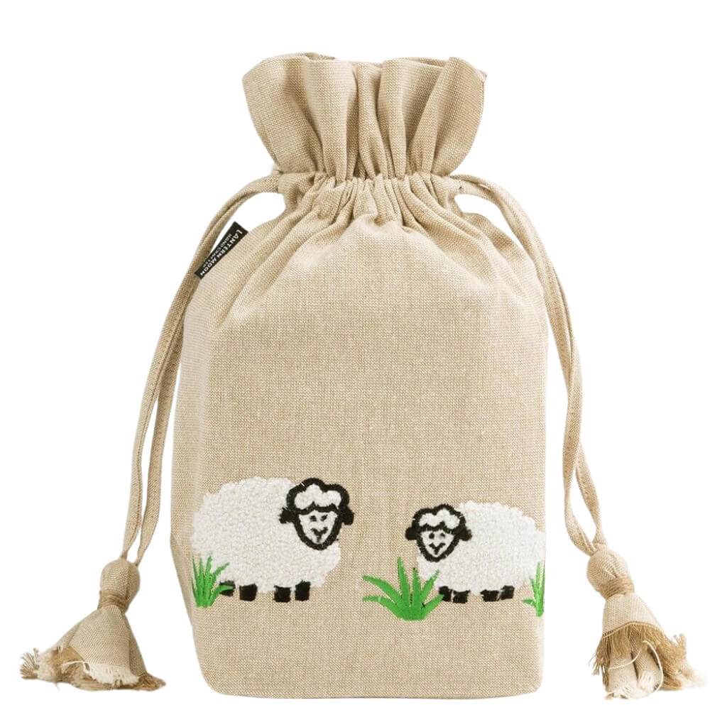 Lantern Moon Beutel mit Kordelzug, Farbe natural white – Baumwolle bei Lieblingsgarn