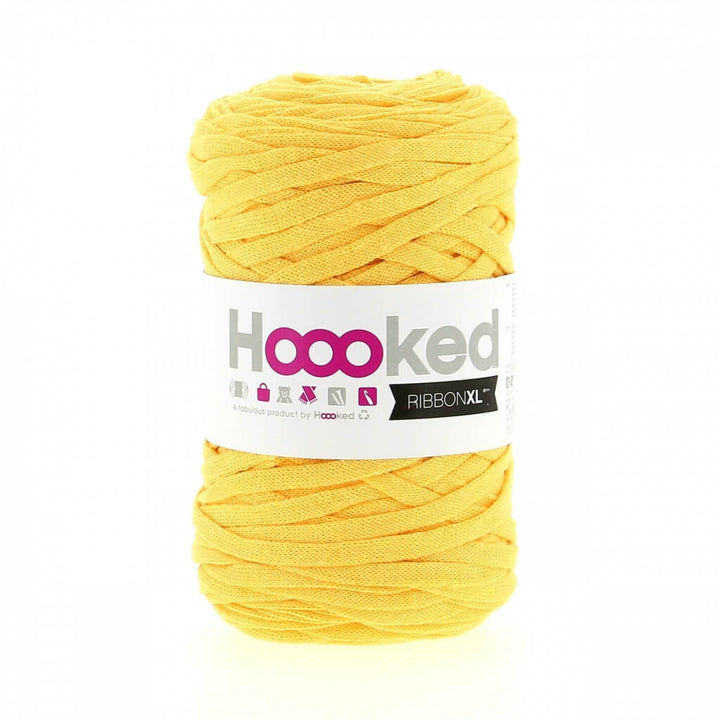 Hoooked RibbonXL, Farbe Lemon Yellow – Baumwolle bei Lieblingsgarn