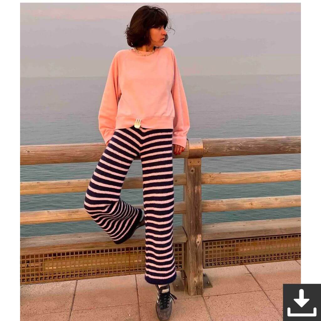 Lesfillesducoeur Pattern Hose Lotta Pants Strickanleitung - Lesfillesducoeur (PDF) Lieblingsgarn
