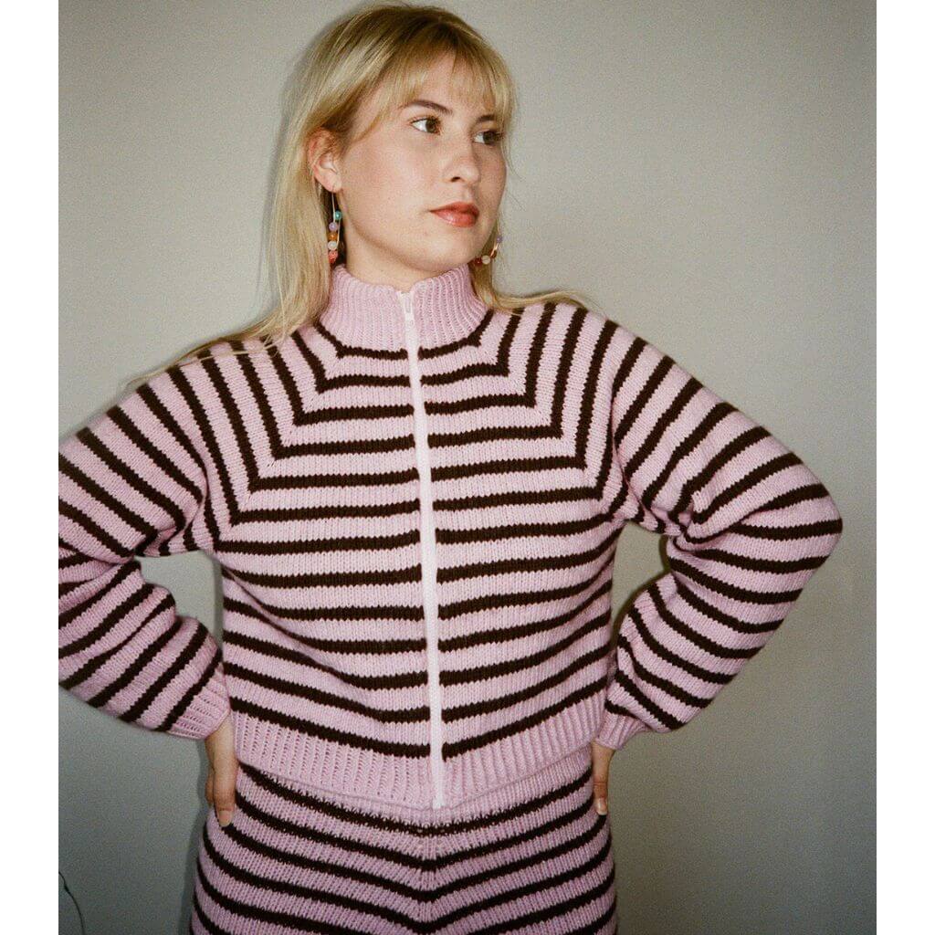 Lesfillesducoeur Pattern Strickjacke Lotta Zipper Strickanleitung - Lesfillesducoeur (PDF) bei bei bei bei Lieblingsgarn