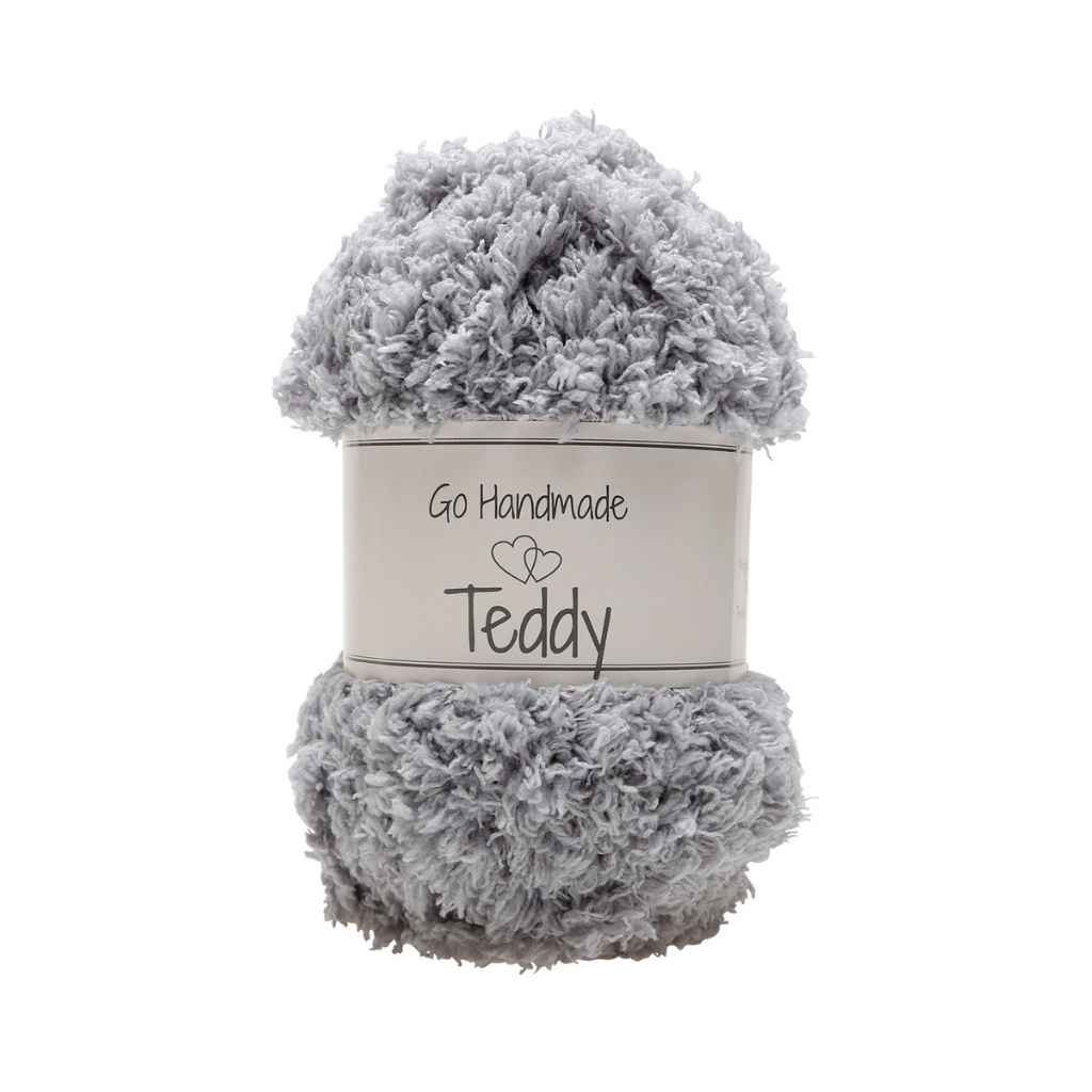 Go Handmade Yarn Teddy, Farbe Light Grey – Synthetik bei Lieblingsgarn
