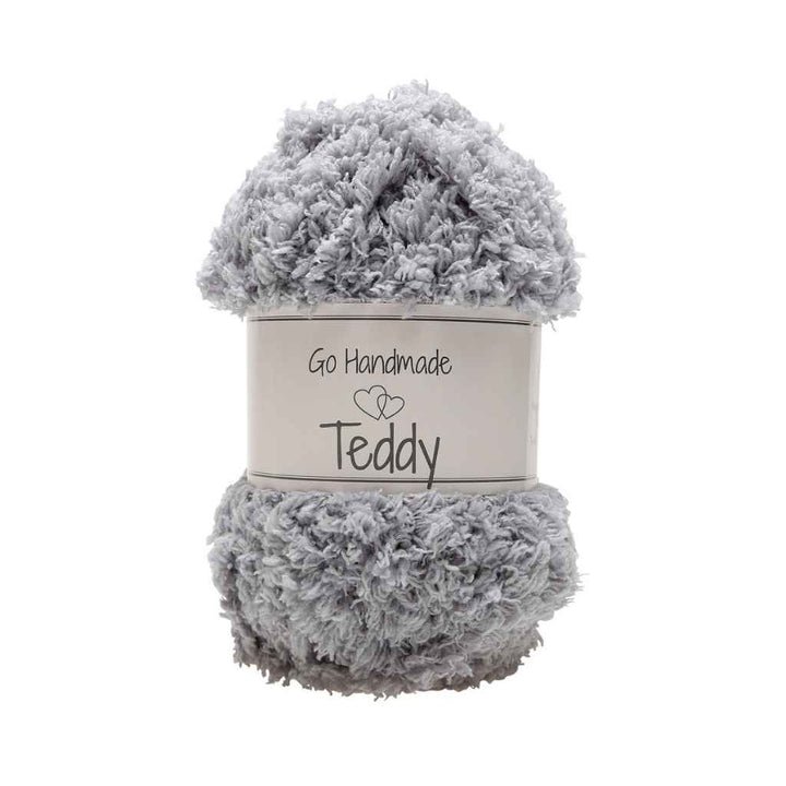 Go Handmade Yarn Teddy, Farbe Light Grey – Synthetik bei Lieblingsgarn