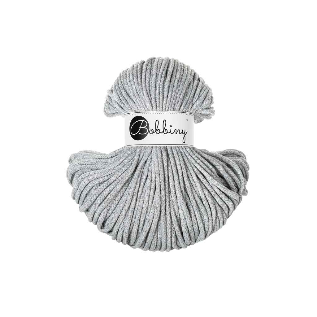 Bobbiny Classic Kordel 4mm x 100m, Farbe Light Grey bei Lieblingsgarn