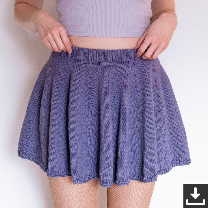 Wisteria Knitting Rock Like a Daydream Skirt Strickanleitung - Wisteria Knitting (PDF) bei bei bei bei Lieblingsgarn