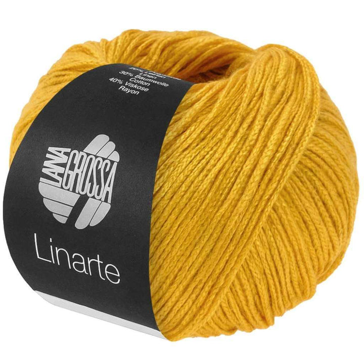 Lana Grossa Linarte, Farbe 347 Dottergelb – Baumwolle, Leinen und Polyamid bei Lieblingsgarn