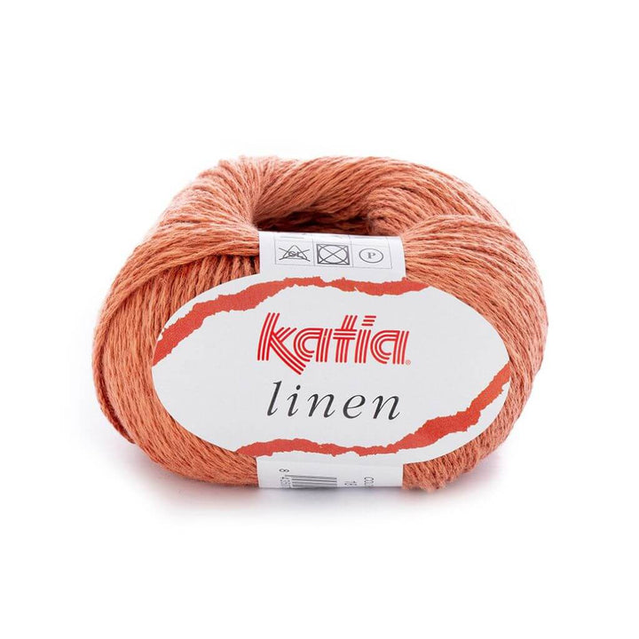 Katia Linen, Farbe 18 Rostrot – Baumwolle und Leinen bei Lieblingsgarn