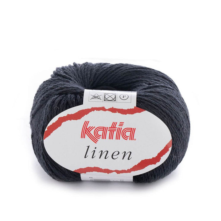 Katia Linen, Farbe 2 Schwarz – Baumwolle und Leinen bei Lieblingsgarn