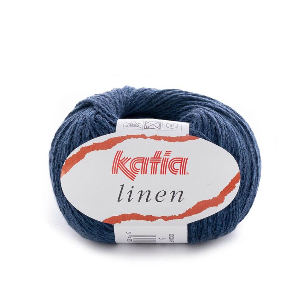 Katia Linen, Farbe 5 Dunkelblau – Baumwolle und Leinen bei Lieblingsgarn