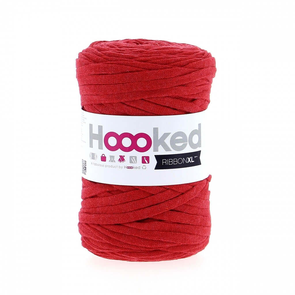 Hoooked RibbonXL, Farbe Lipstick Red – Baumwolle bei Lieblingsgarn