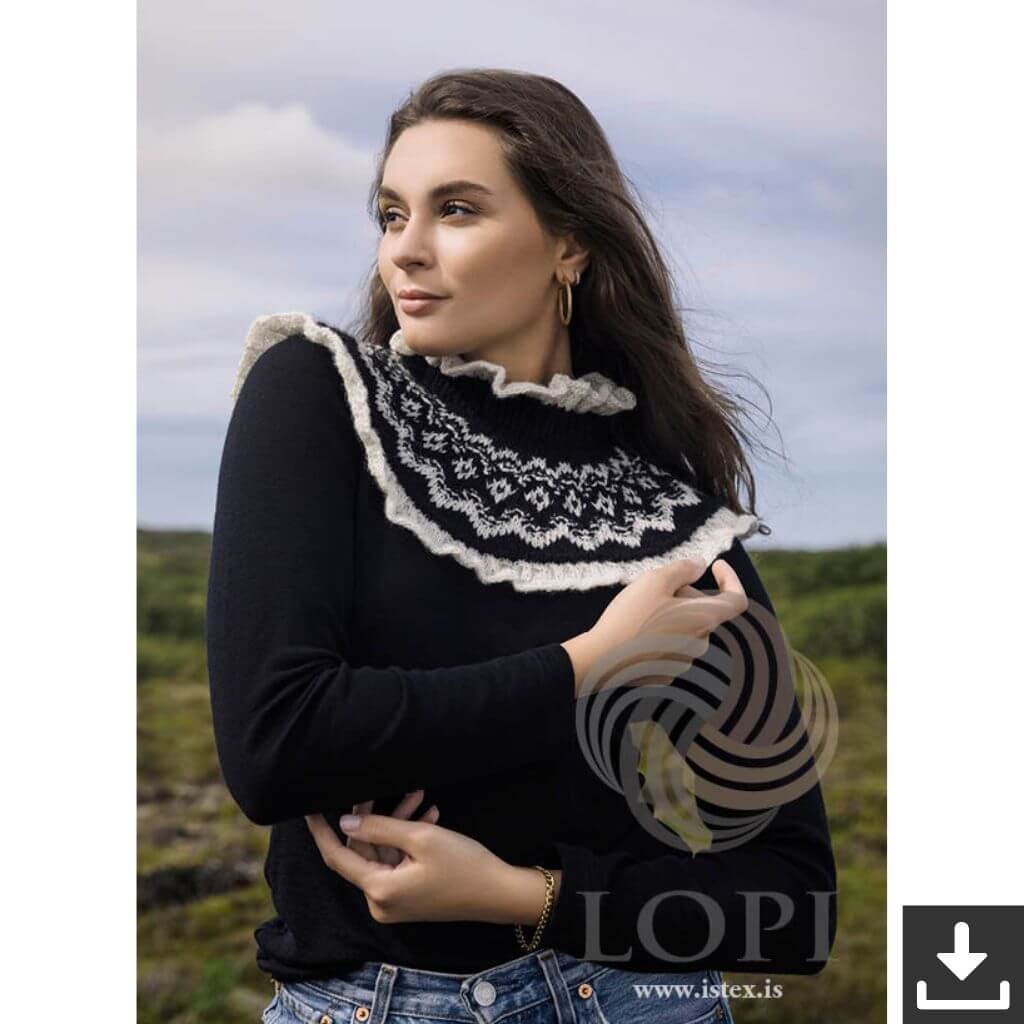 Lopi Pattern Kragen Beta Strickanleitung - Lopi (PDF) bei bei bei bei Lieblingsgarn