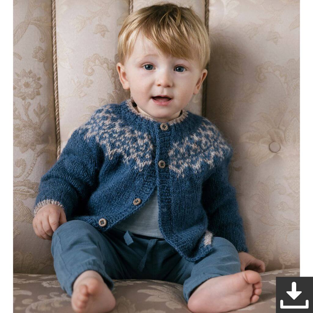 Lopi Pattern Strickjacke Kinder Dagmál Strickanleitung - Lopi (PDF) bei bei bei bei Lieblingsgarn