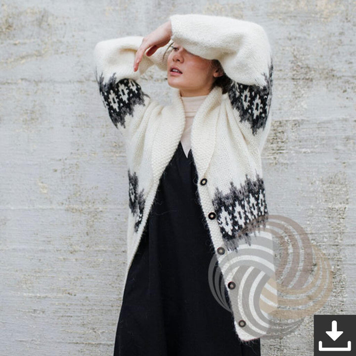Lopi Pattern Strickmantel Frænka Strickanleitung - Lopi (PDF) bei bei bei bei Lieblingsgarn