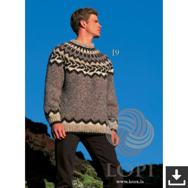 Lopi Pattern Islandpullover Rundpasse Norweger-Muster Strickanleitung - Lopi (PDF) bei bei bei bei Lieblingsgarn