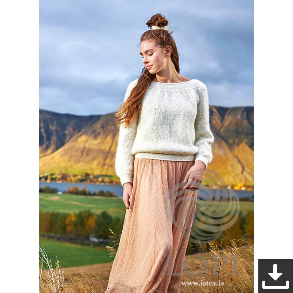 Lopi Pattern Pullover Saga án fléttu Strickanleitung - Lopi (PDF) bei bei bei bei Lieblingsgarn