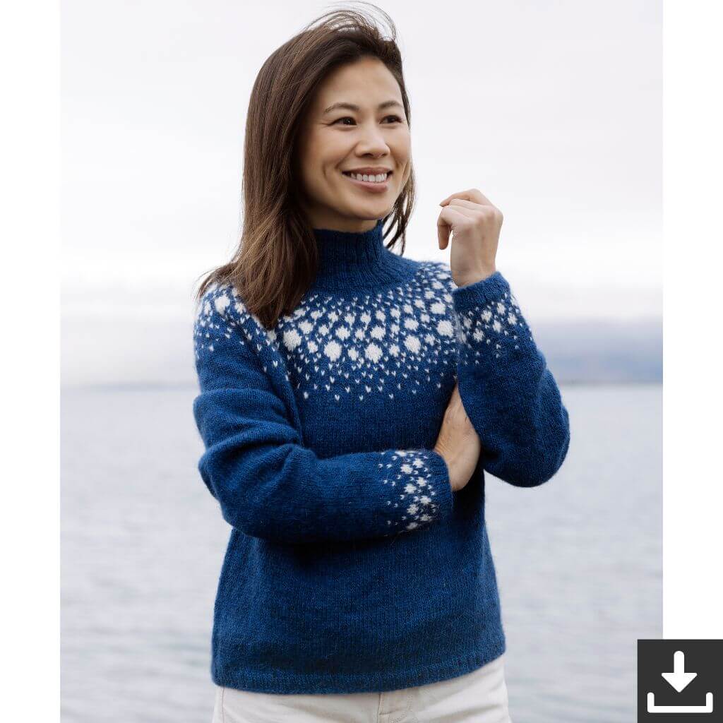 Lopi Pattern Pullover Snjókorn Strickanleitung - Lopi (PDF) bei bei bei bei Lieblingsgarn