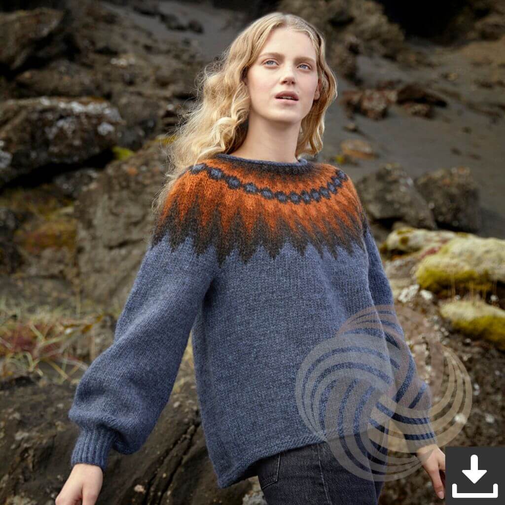 Lopi Pattern Pullover Uppstytta Strickanleitung - Lopi (PDF) bei bei bei bei Lieblingsgarn
