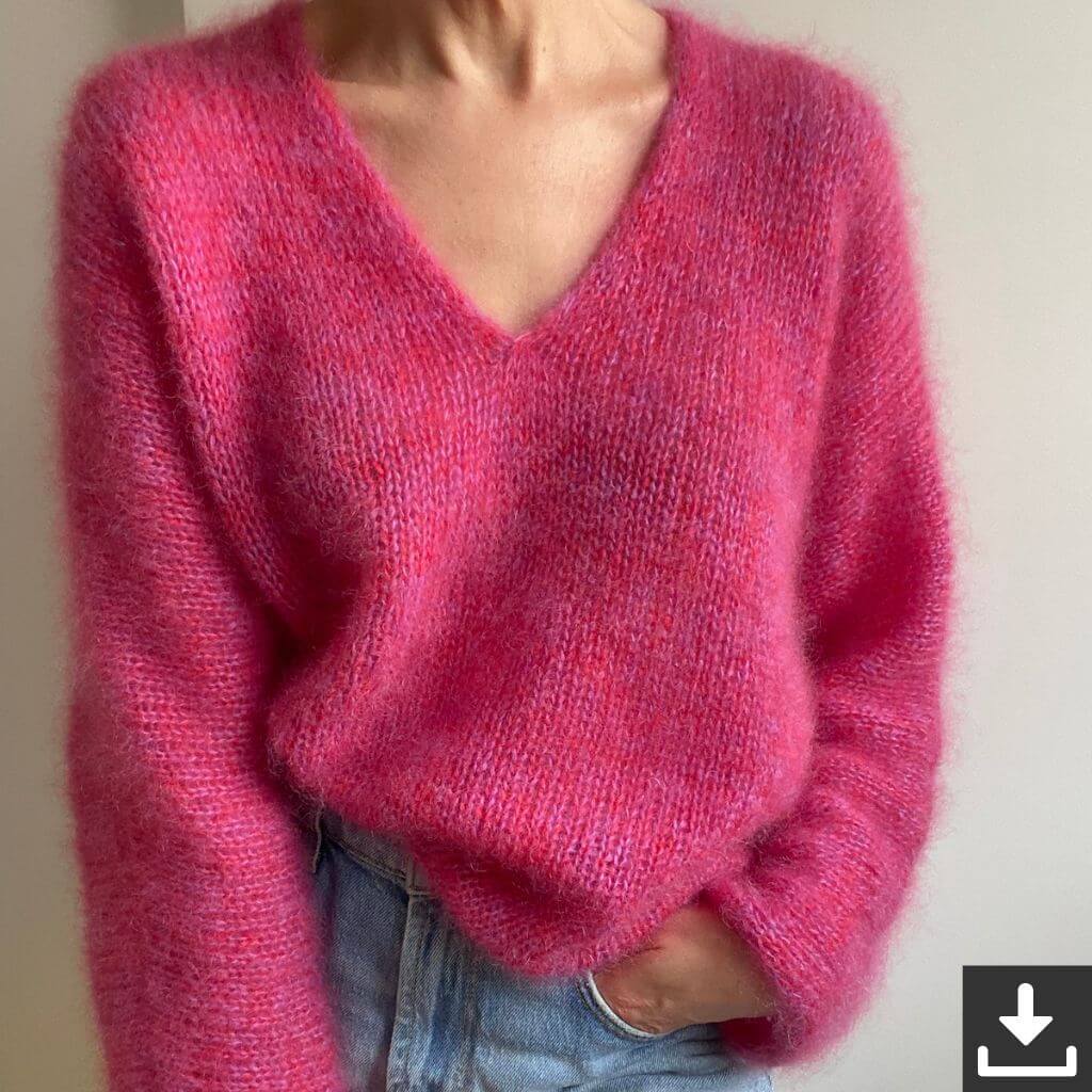 Lotilda Pattern Kim V-Neck Jumper Strickanleitung - Lotilda (PDF) bei bei bei bei bei bei bei bei Lieblingsgarn