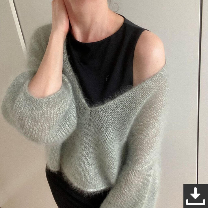 Lotilda Pattern Marta V-Ausschnitt Pullover Strickanleitung - Lotilda (PDF) bei bei bei bei Lieblingsgarn