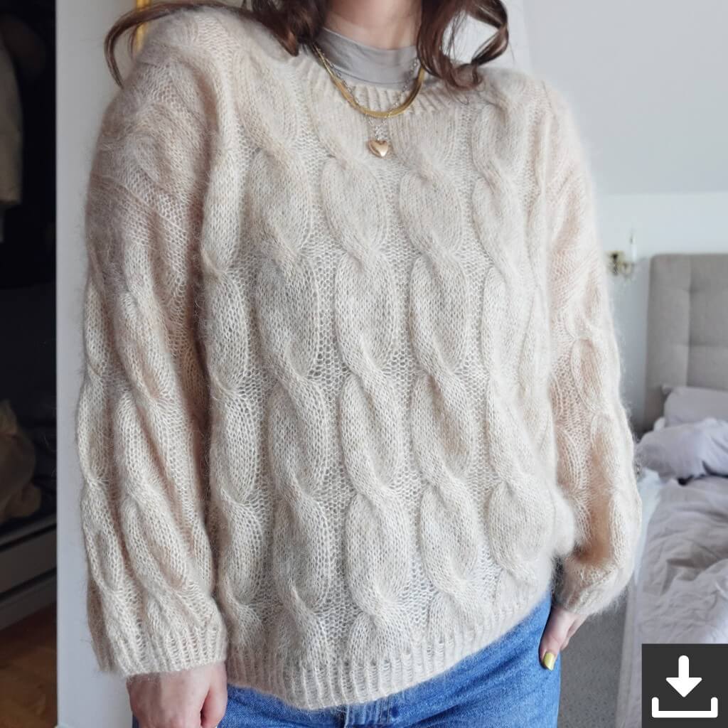 wemadewardrobe Bluse Louise Blouse Strickanleitung - wemadewardrobe (PDF) bei bei bei bei Lieblingsgarn
