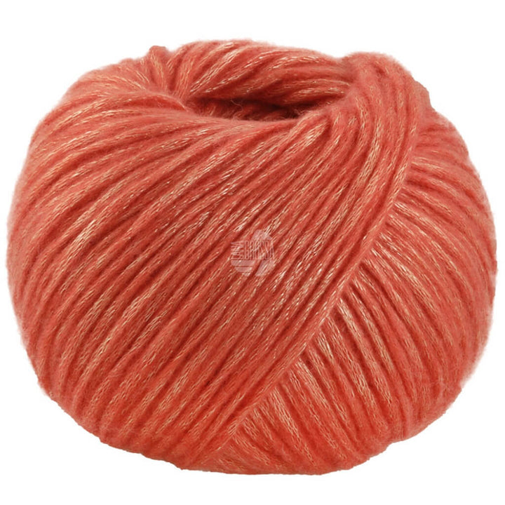 Lana Grossa Lucida, Farbe 11 Lachsorange – Merino und Viskose bei Lieblingsgarn