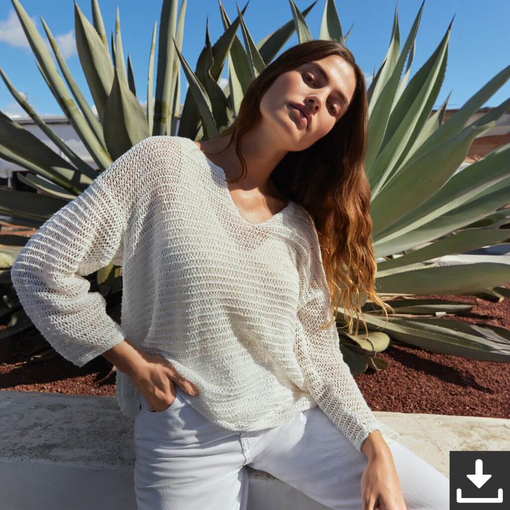Lana Grossa Pattern Luftiger Pullover Strickanleitung - Lana Grossa (PDF) bei bei bei bei Lieblingsgarn