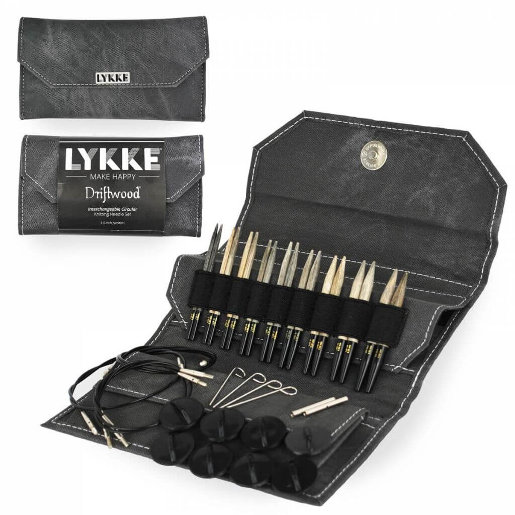Lykke Needles Lykke Rundstricknadel Set - Driftwood Grau Denim 9 cm bei bei bei bei Lieblingsgarn