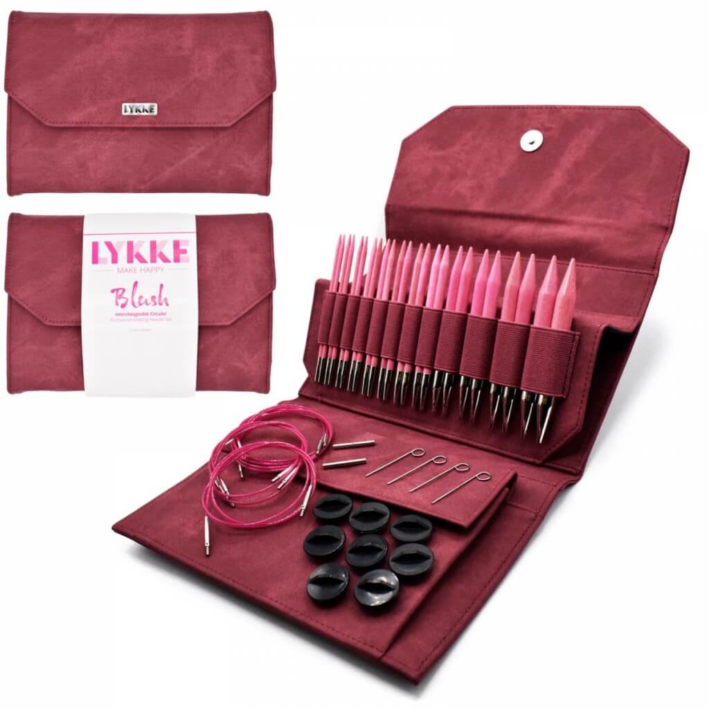 Lykke Needles Lykke Rundstricknadeln Set - Blush Crimson bei bei bei bei bei bei bei bei Lieblingsgarn