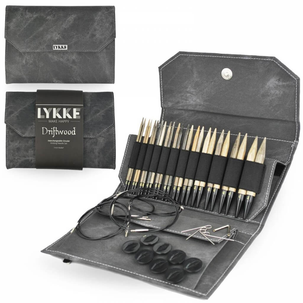 Lykke Needles Lykke Rundstricknadel Set - Driftwood grau bei bei bei bei Lieblingsgarn