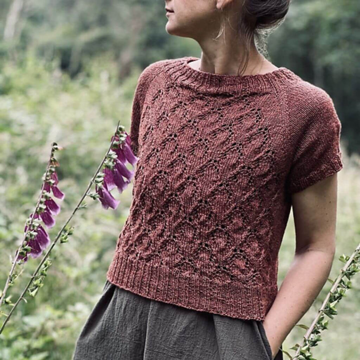 Inga Mallwitz Leichter Sommerpullover Lysande Tee Strickanleitung - Appelbanne Design (PFD) bei bei bei bei bei Lieblingsgarn
