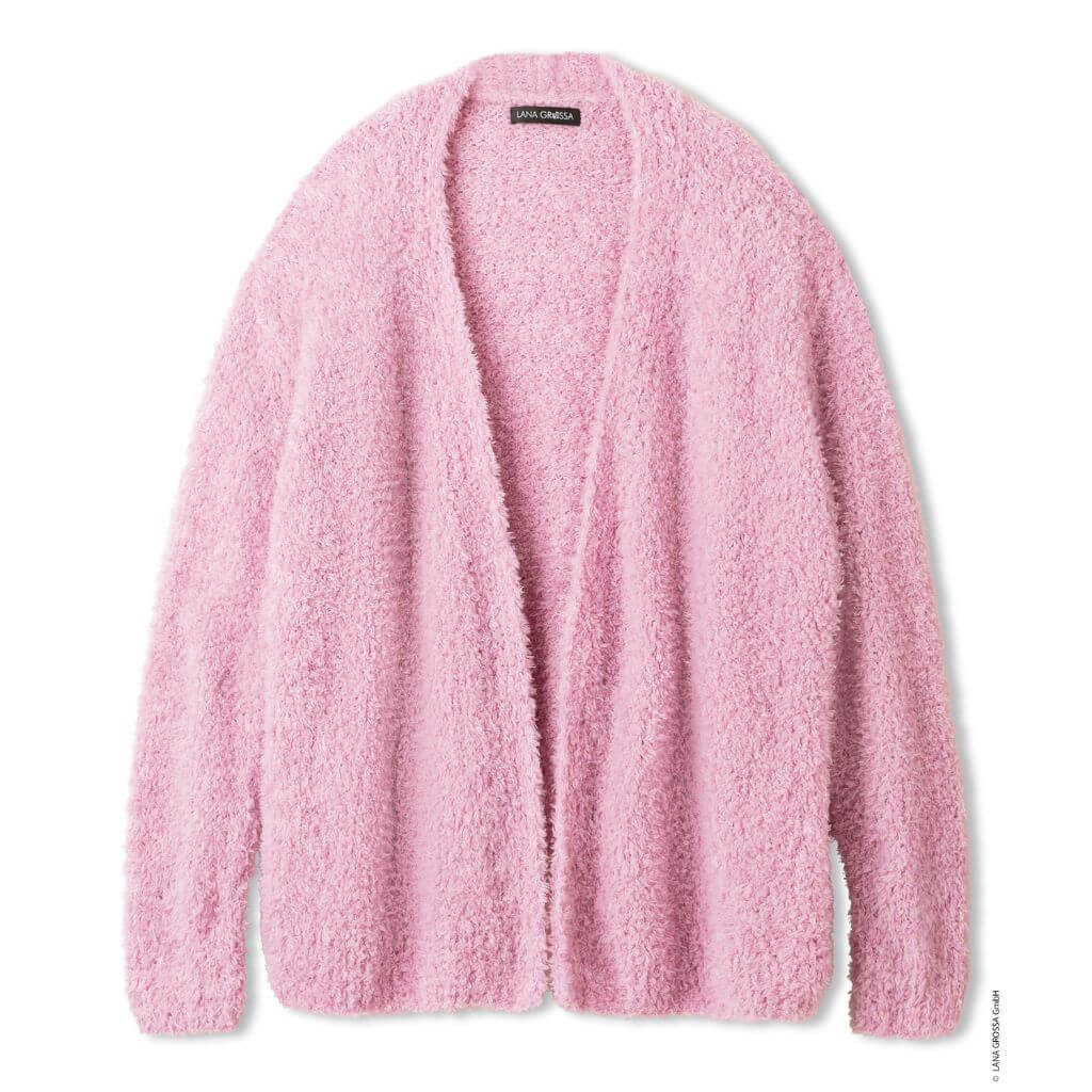 Cardigan offene Front Ripprand Strickanleitung - Lana Grossa (Heft)