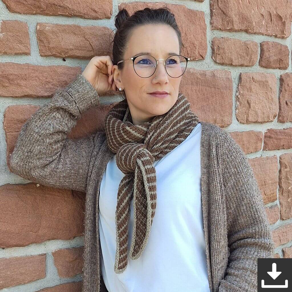 Madame Nadelspiel Pattern Schal Hedi Hug Strickanleitung - Madame Nadelspiel (PDF) bei bei bei bei Lieblingsgarn