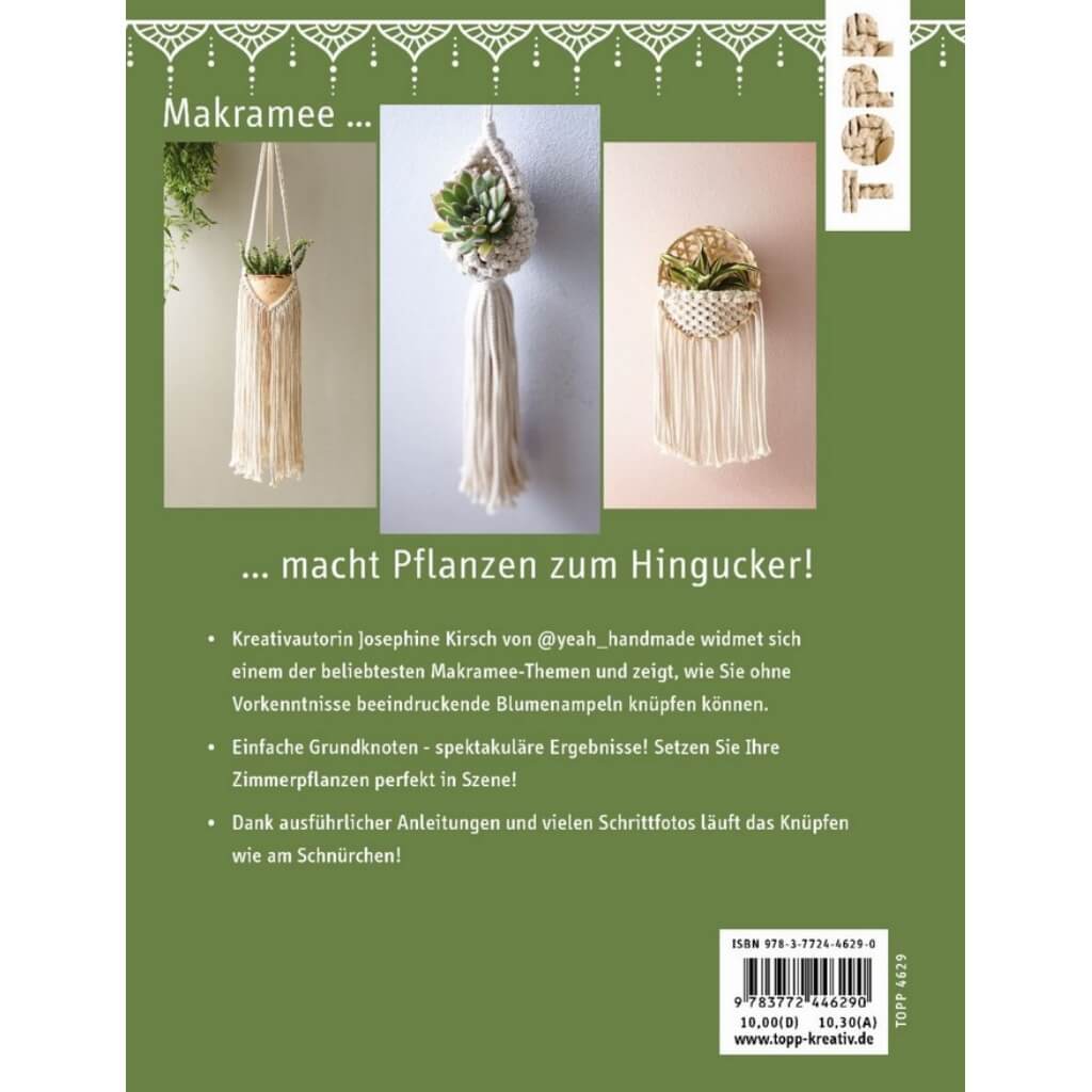 Topp TOPP Makramee Blumenampeln - Josephine Kirsch bei bei bei bei Lieblingsgarn
