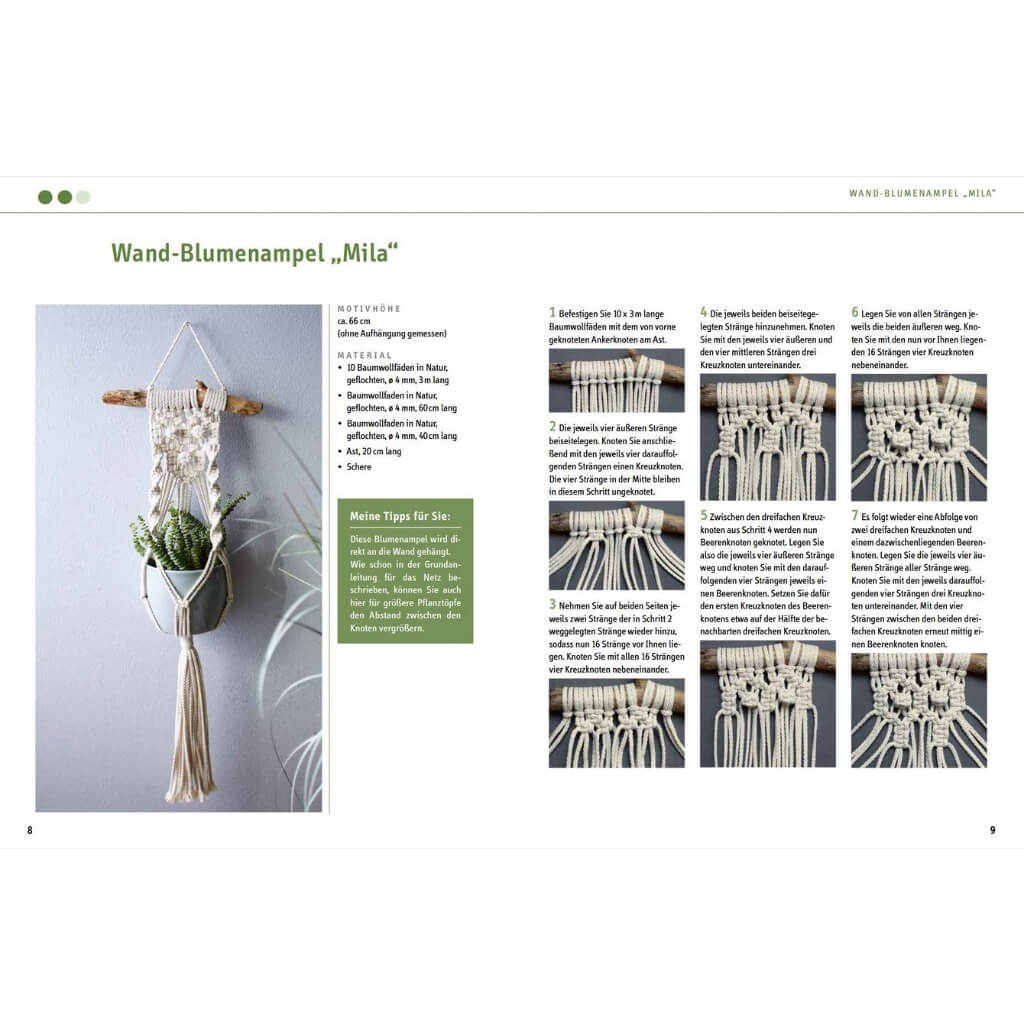 Topp TOPP Makramee Blumenampeln - Josephine Kirsch bei bei bei bei Lieblingsgarn