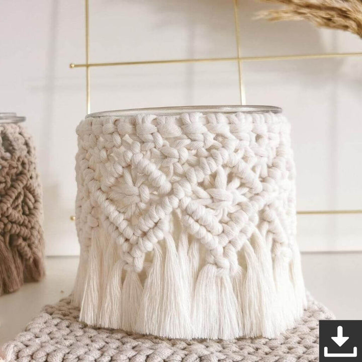Lieblingsgarn Pattern Teelicht Makramee Anleitung - Filani Lieblingsgarn (PDF) bei bei bei bei Lieblingsgarn
