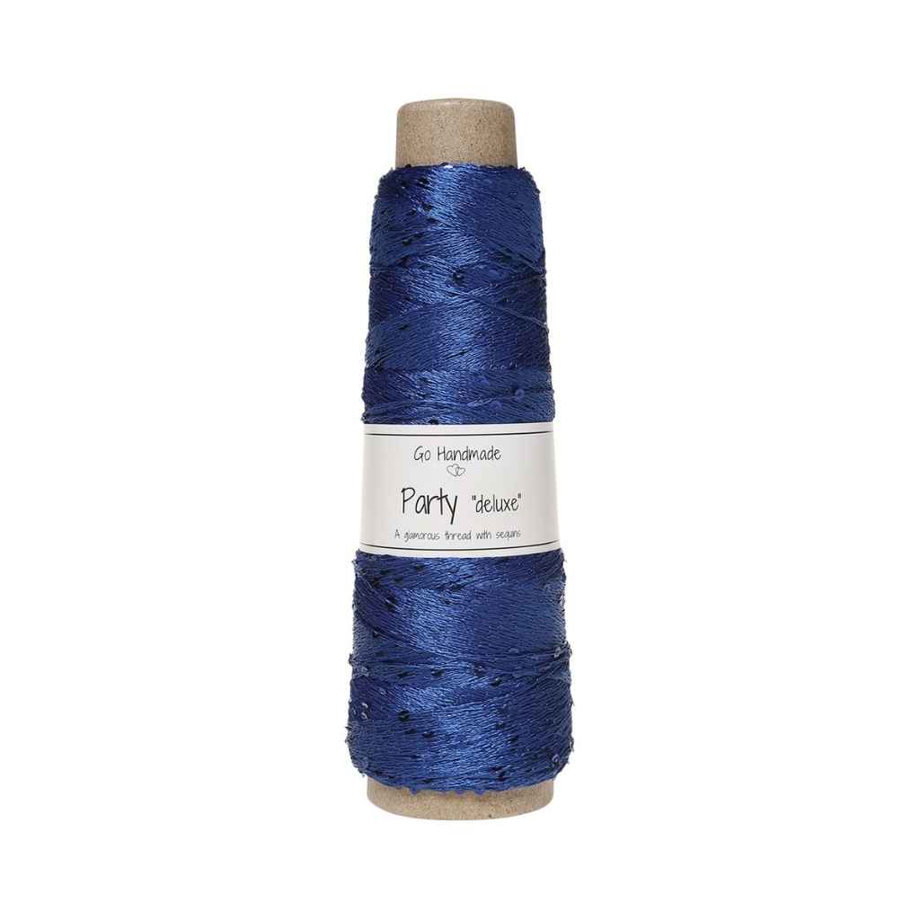 Go Handmade Yarn Party deluxe, Farbe Mar.Blue – Synthetik bei Lieblingsgarn