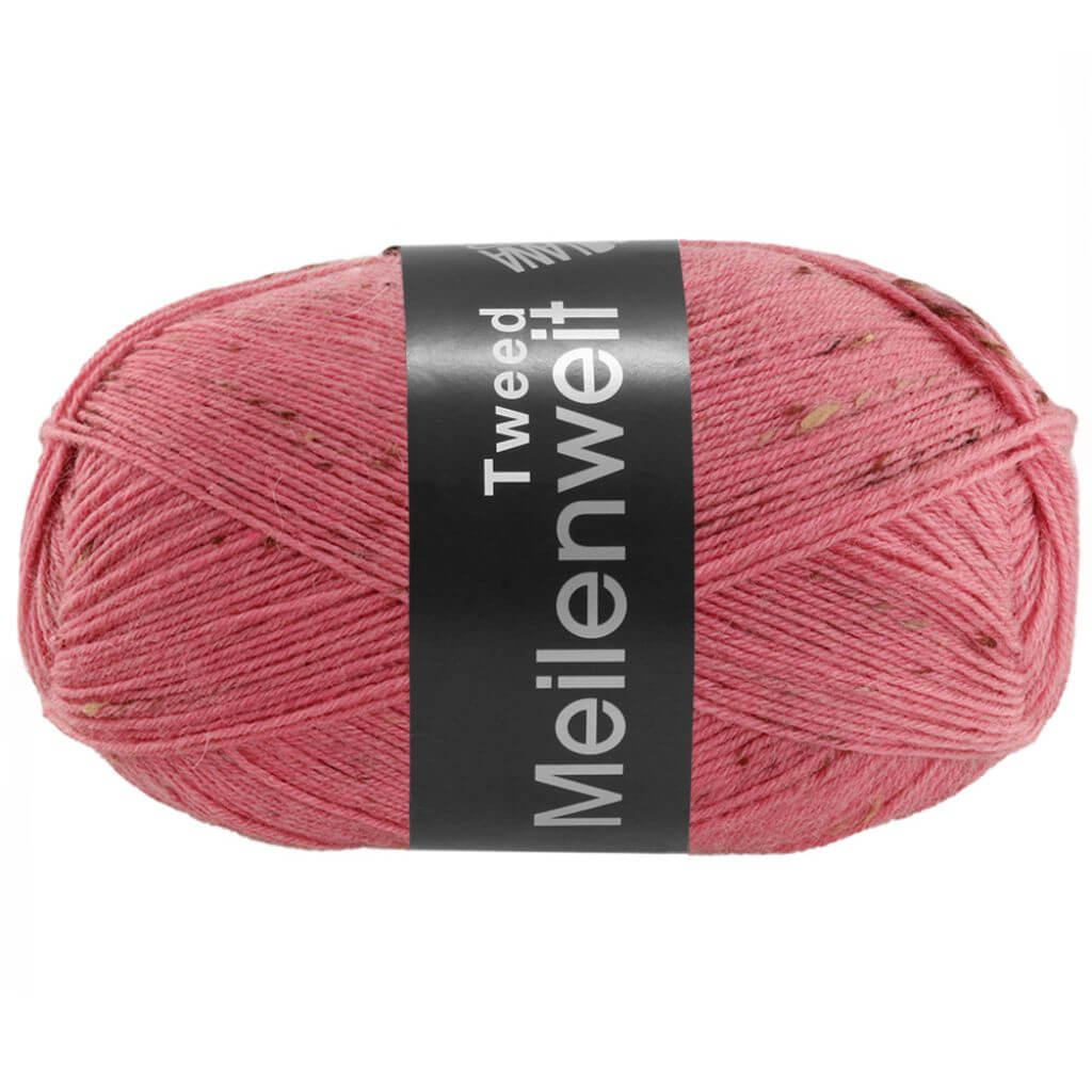 Lana Grossa Meilenweit 100 Tweed, Farbe 175 Nelkenrosa – Polyamid und Schurwolle bei Lieblingsgarn