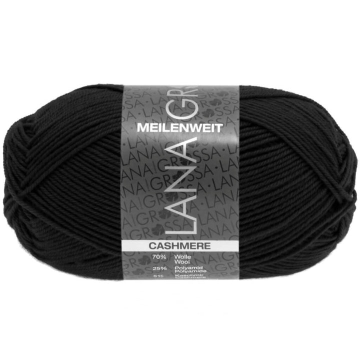 Lana Grossa 08 - Schwarz Lana Grossa Meilenweit 50 Cashmere Lieblingsgarn