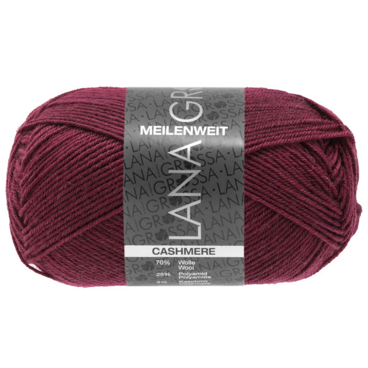 Lana Grossa 44 - Bordeaux Lana Grossa Meilenweit 50 Cashmere Lieblingsgarn