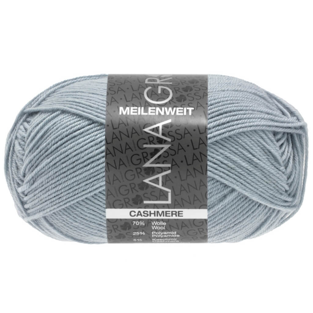Lana Grossa 49 - Pastellblau Lana Grossa Meilenweit 50 Cashmere Lieblingsgarn
