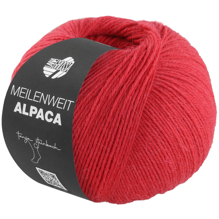 Lana Grossa 1003 - Rot Lana Grossa Meilenweit 6-F. 150 Alpaca Uni bei bei bei bei bei bei bei bei Lieblingsgarn
