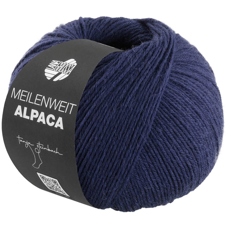Lana Grossa 1013 - Nachtblau Lana Grossa Meilenweit 6-fach Alpaca Uni bei bei bei bei bei bei bei bei Lieblingsgarn