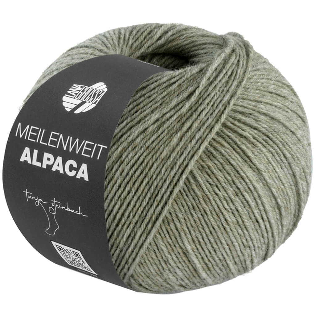 Lana Grossa Meilenweit 6-fach Alpaca Uni, Farbe 1018 Schiefergrün – Alpaka, Schurwolle und Synthetik bei Lieblingsgarn