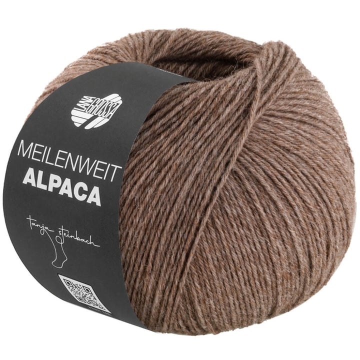 Lana Grossa Meilenweit 6-fach Alpaca Uni, Farbe 1021 Graubraun – Alpaka, Schurwolle und Synthetik bei Lieblingsgarn