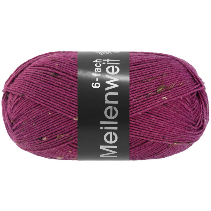Lana Grossa 9252 - Dunkelfuchsia Lana Grossa Meilenweit 6-F 150 Tweed Lieblingsgarn