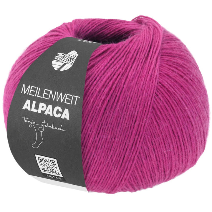 Lana Grossa Meilenweit 100 Alpaka, Farbe 2002 Pink – Alpaka und Polyamid bei Lieblingsgarn