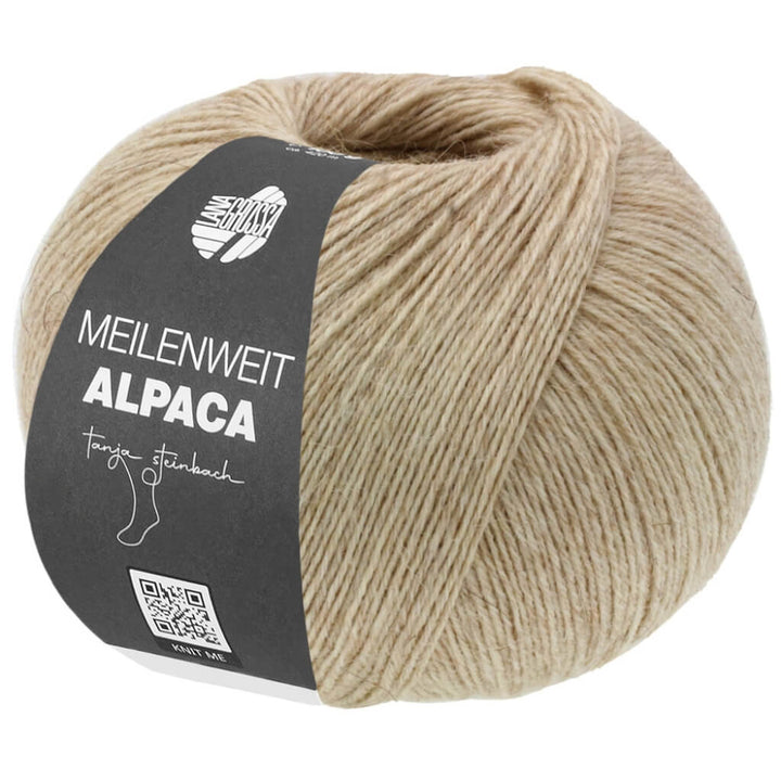Lana Grossa Meilenweit 100 Alpaka, Farbe 2007 Beige – Alpaka und Polyamid bei Lieblingsgarn