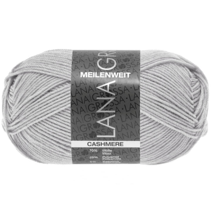 Lana Grossa 35 - Silbergrau Lana Grossa Meilenweit 50 Cashmere Lieblingsgarn