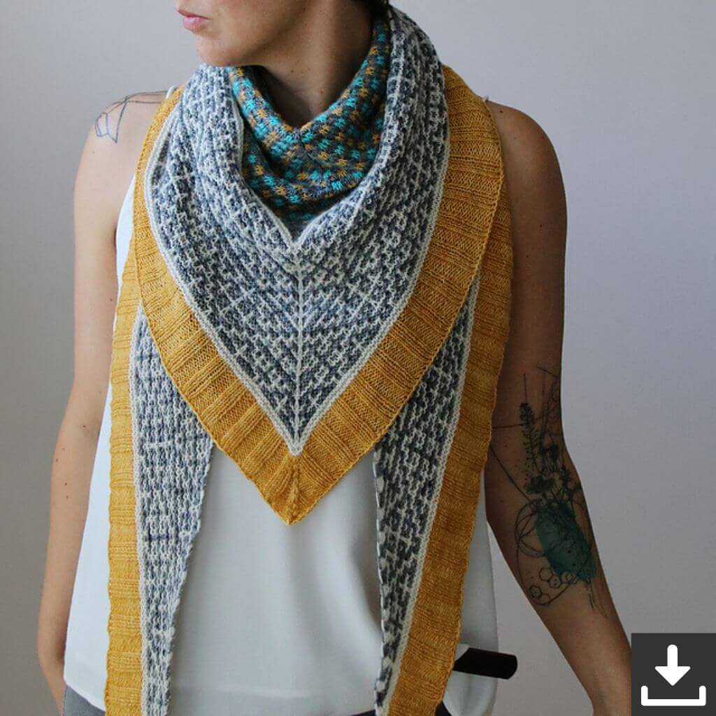 Melanie Berg Pattern Tuch Ghost Dancer Strickanleitung mit Rowmap - Melanie Berg (PDF) bei bei bei bei Lieblingsgarn